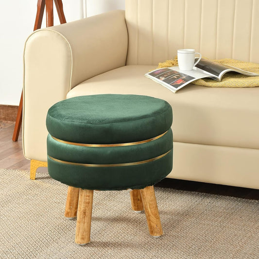 Pouffe for Office, Home Decoration & Dressing Table, 16x16x18 Inch