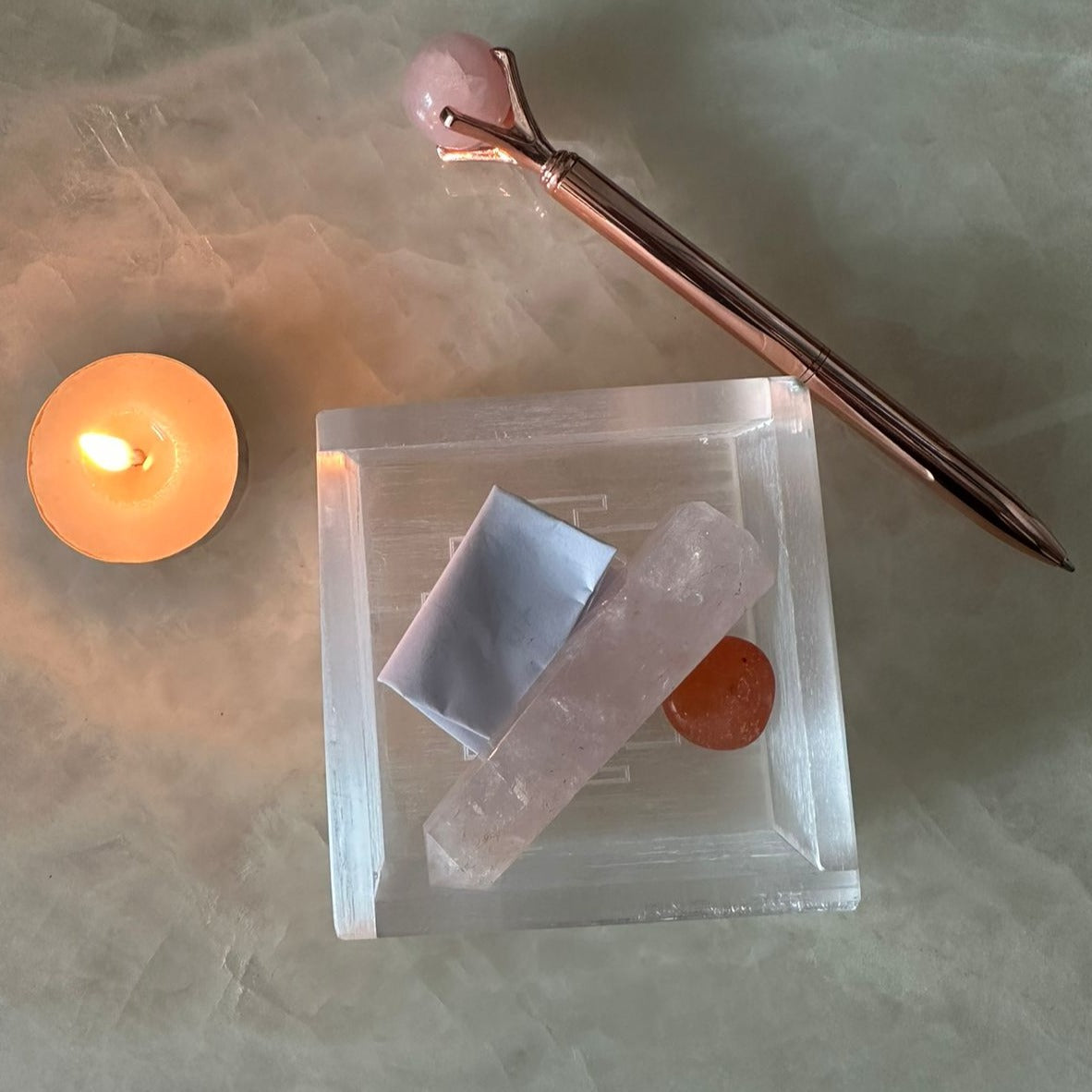 Selenite Charging Plate – Crystal Cleansing & Charging – Reiki Healing Crystal Aura Chakra