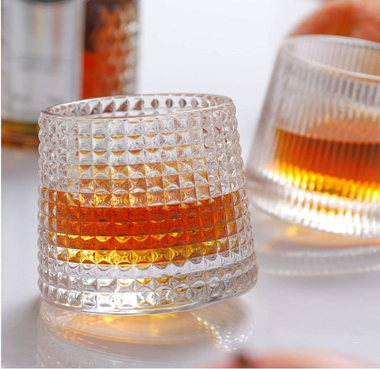 Rotating Drinking Glass Set Of 6