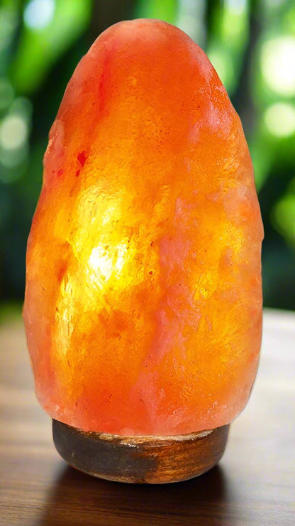 100% Genuine Healing Himalayan Rock Salt Lamp- Natural Shaped, Natural Air Purifier, for Vaastu - Feng Shui - Healing - Peace & Harmony