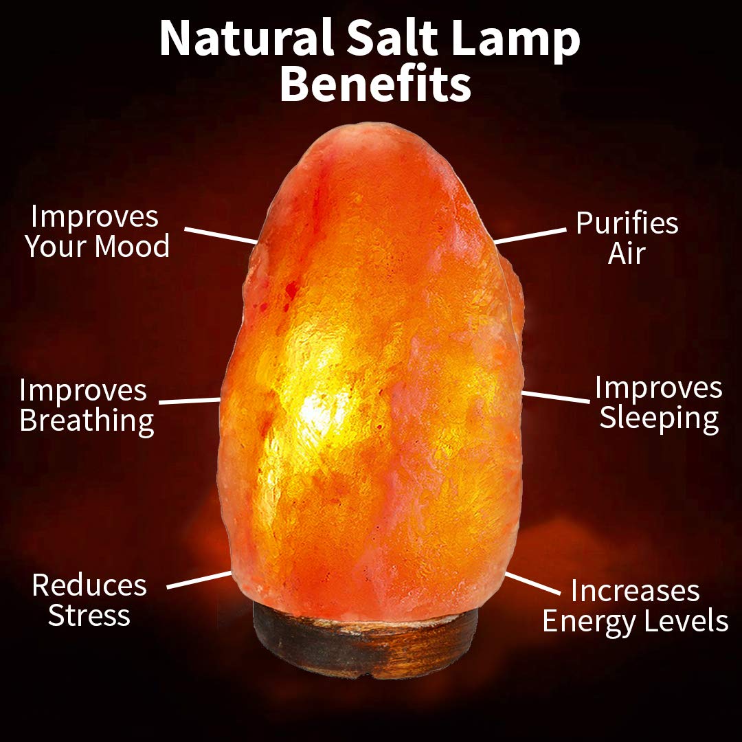 100% Genuine Healing Himalayan Rock Salt Lamp- Natural Shaped, Natural Air Purifier, for Vaastu - Feng Shui - Healing - Peace & Harmony