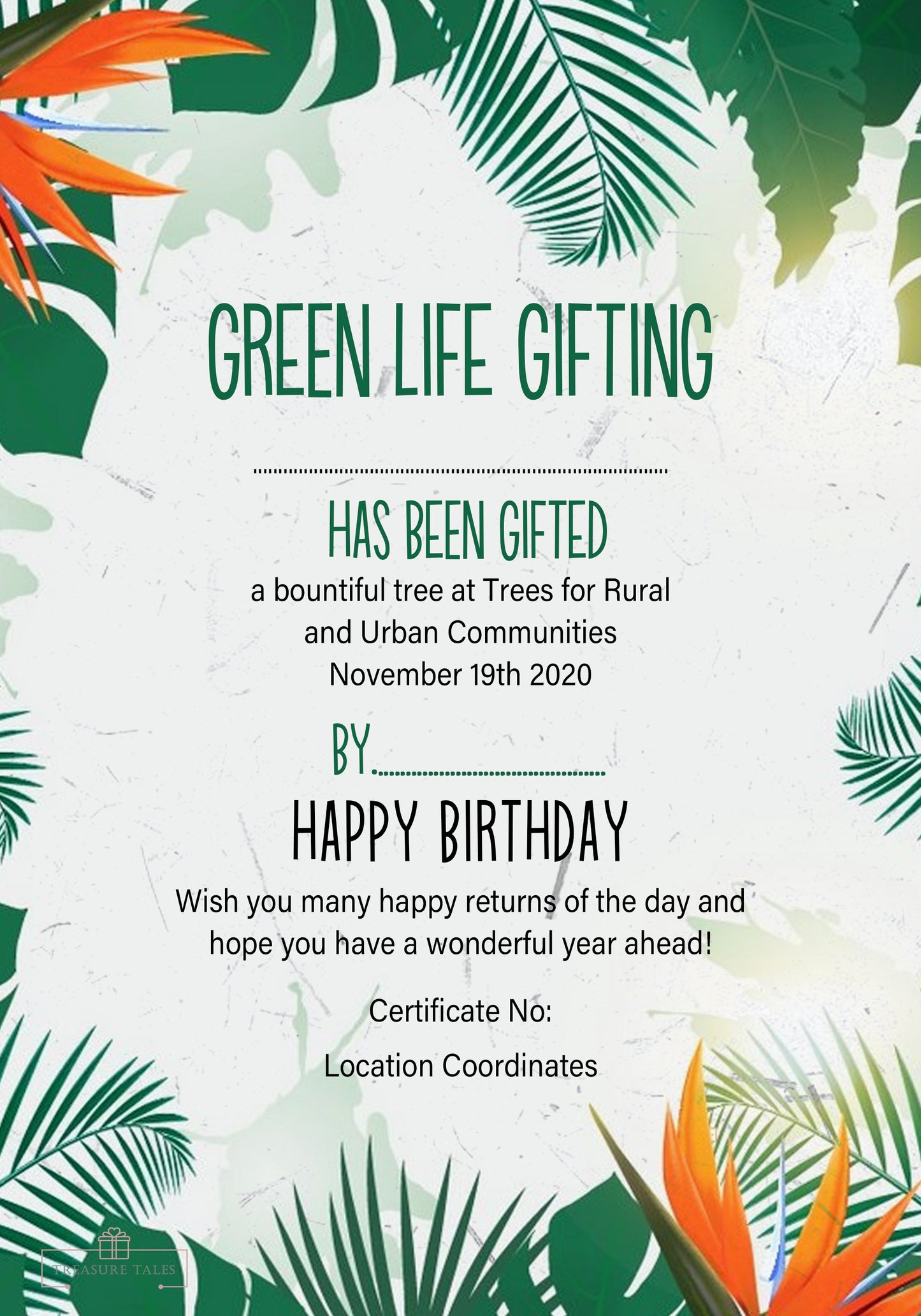 Green Life Gifting- Virtual