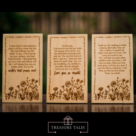 Love Wooden Cards