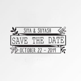 Save The Date - Wedding Invitation Stamp