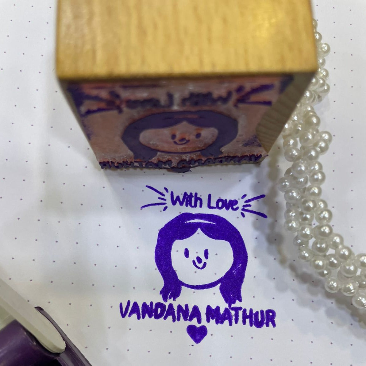 Personalized Face Stamp - For Her