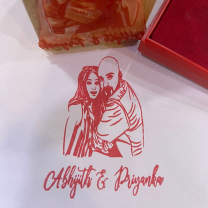 Couple Photo Stamp- Multiuse Ink Stamps!