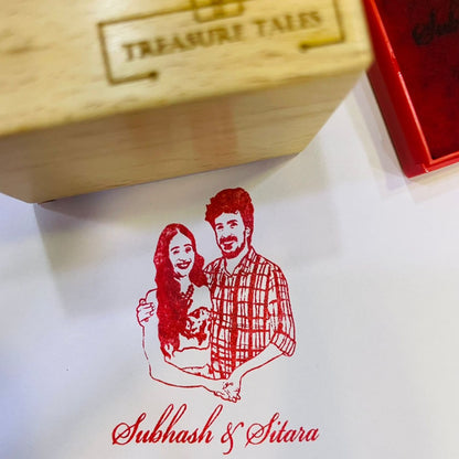 Couple Photo Stamp- Multiuse Ink Stamps!