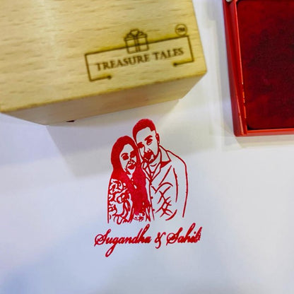 Couple Photo Stamp- Multiuse Ink Stamps!