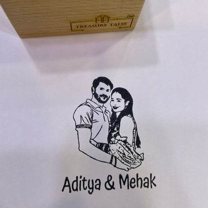 Couple Photo Stamp- Multiuse Ink Stamps!