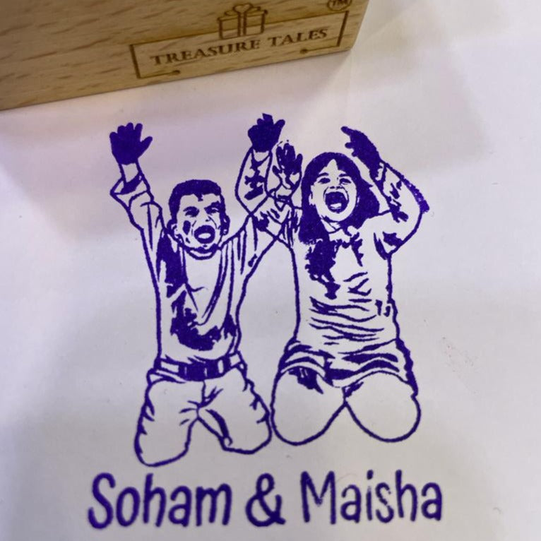 Couple Photo Stamp- Multiuse Ink Stamps!