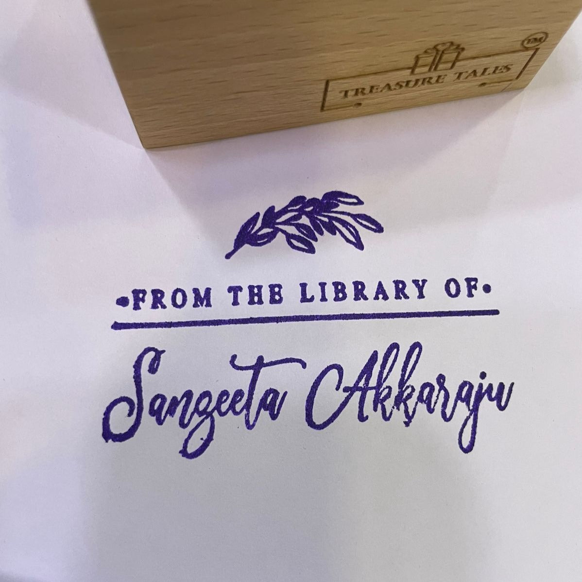 From the Library - Name Stamp