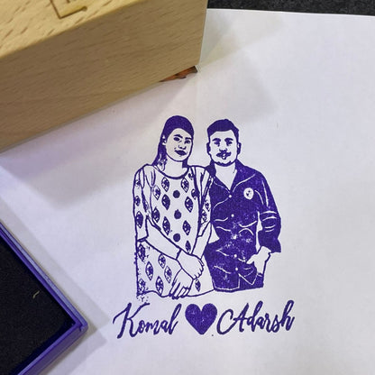 Couple Photo Stamp- Multiuse Ink Stamps!