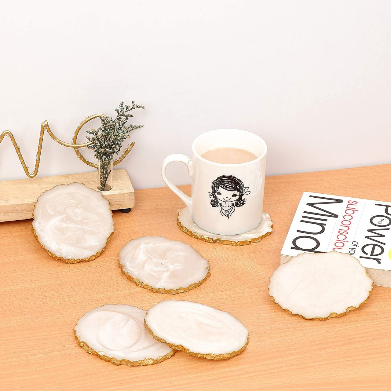 Resin Coaster 6 Pcs Set