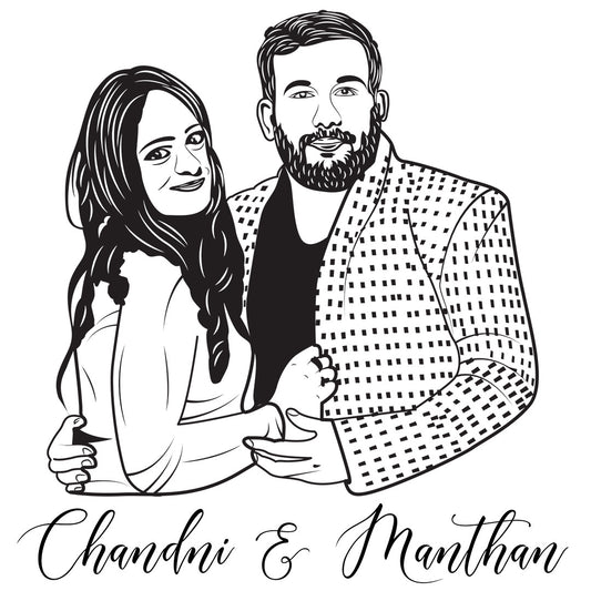 Custom Portrait Drawing for Personalized Birthday Personalize gift and Party