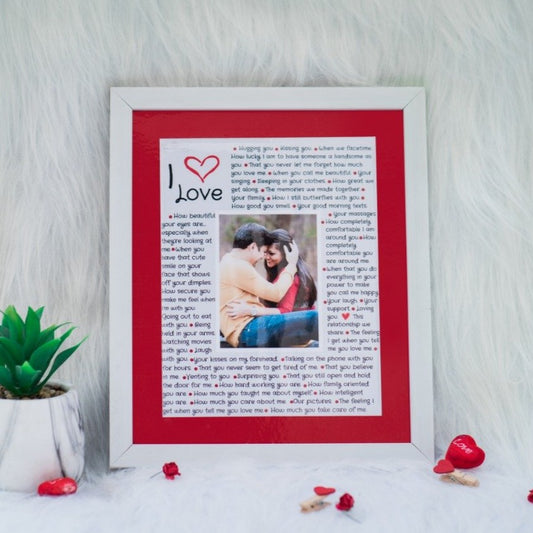 50 Things I Love About You - Frame